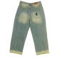Karl Kani Ανδρικό παντελόνι OG Washed Wavy Seams Denim Baggy Pants